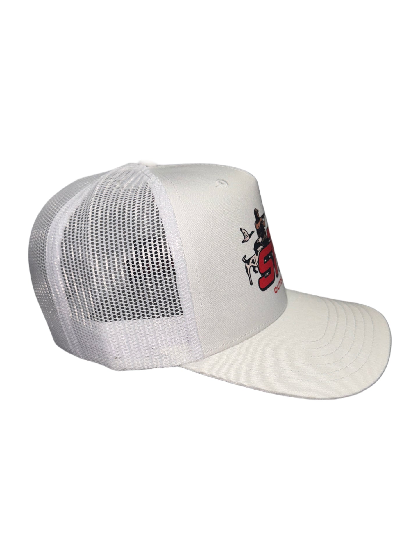 STM Outdoors Trucker Hat White / Red