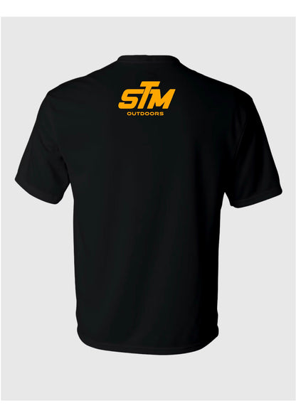 STM Outdoors Short Sleeve Performance T-Shirt - Black / Yellow