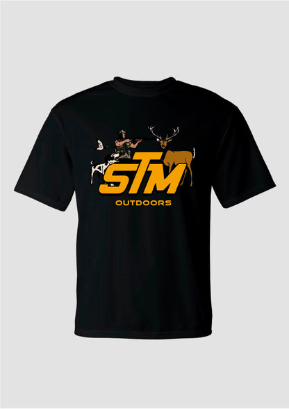STM Outdoors Short Sleeve Performance T-Shirt - Black / Yellow