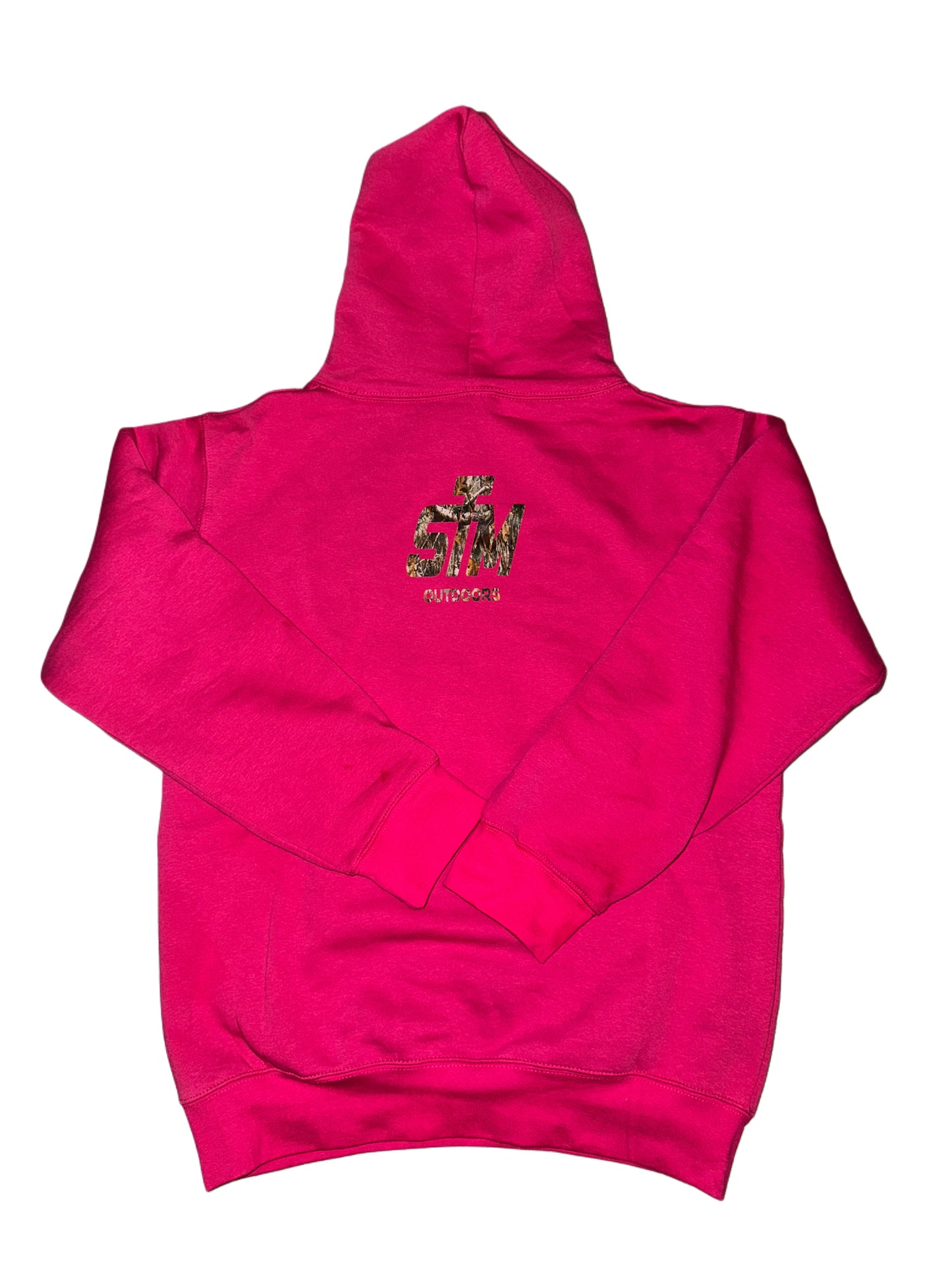 (NEW) Camouflage Branded (Hot Pink) Heavy Blend Fleece Hooded Sweatshirt