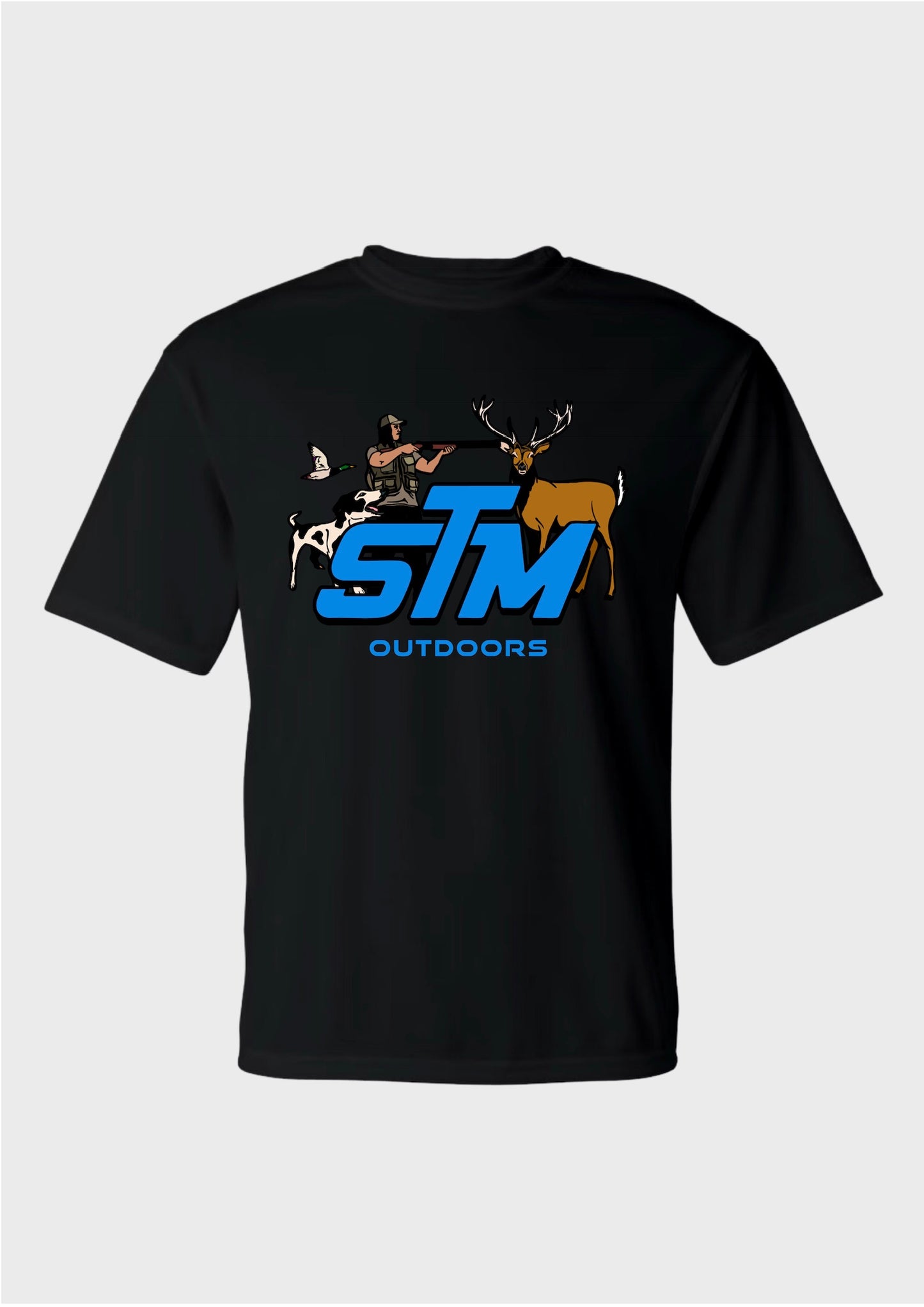 STM Outdoors Short Sleeve Performance T-Shirt - Black / Blue