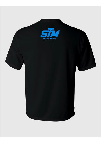 STM Outdoors Short Sleeve Performance T-Shirt - Black / Blue